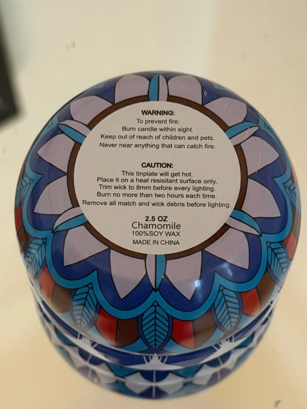 Choice of TWO 2.5 oz 100% Soy Wax scented candles & Keepsake Tin